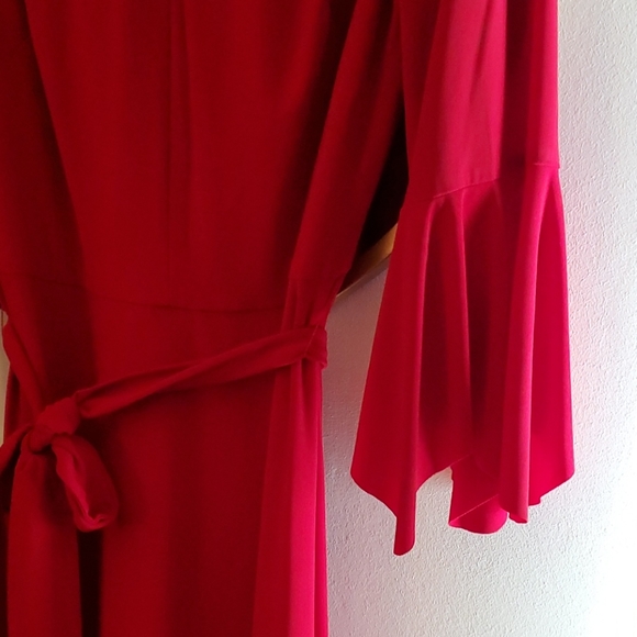 Lauren Ralph Lauren Red cocktail dress.. 10 - Picture 5 of 5